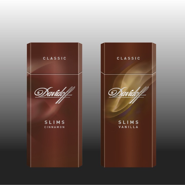 Davidoff Cigarettes Slim Line Flavors Redesign